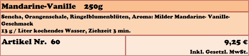 Mandarine Vanille
